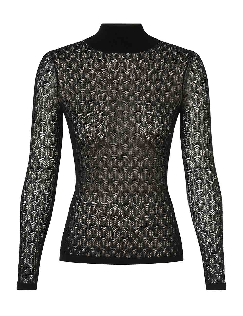 Zimmermann Lace Knit Turtleneck Sweater
