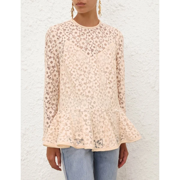 Elevate your elegance in this Zimmermann Tops available now at Luxury Shoes 