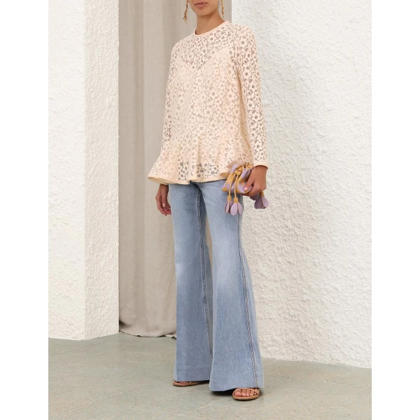 Elevate your elegance in this Zimmermann Tops available now at Luxury Shoes 