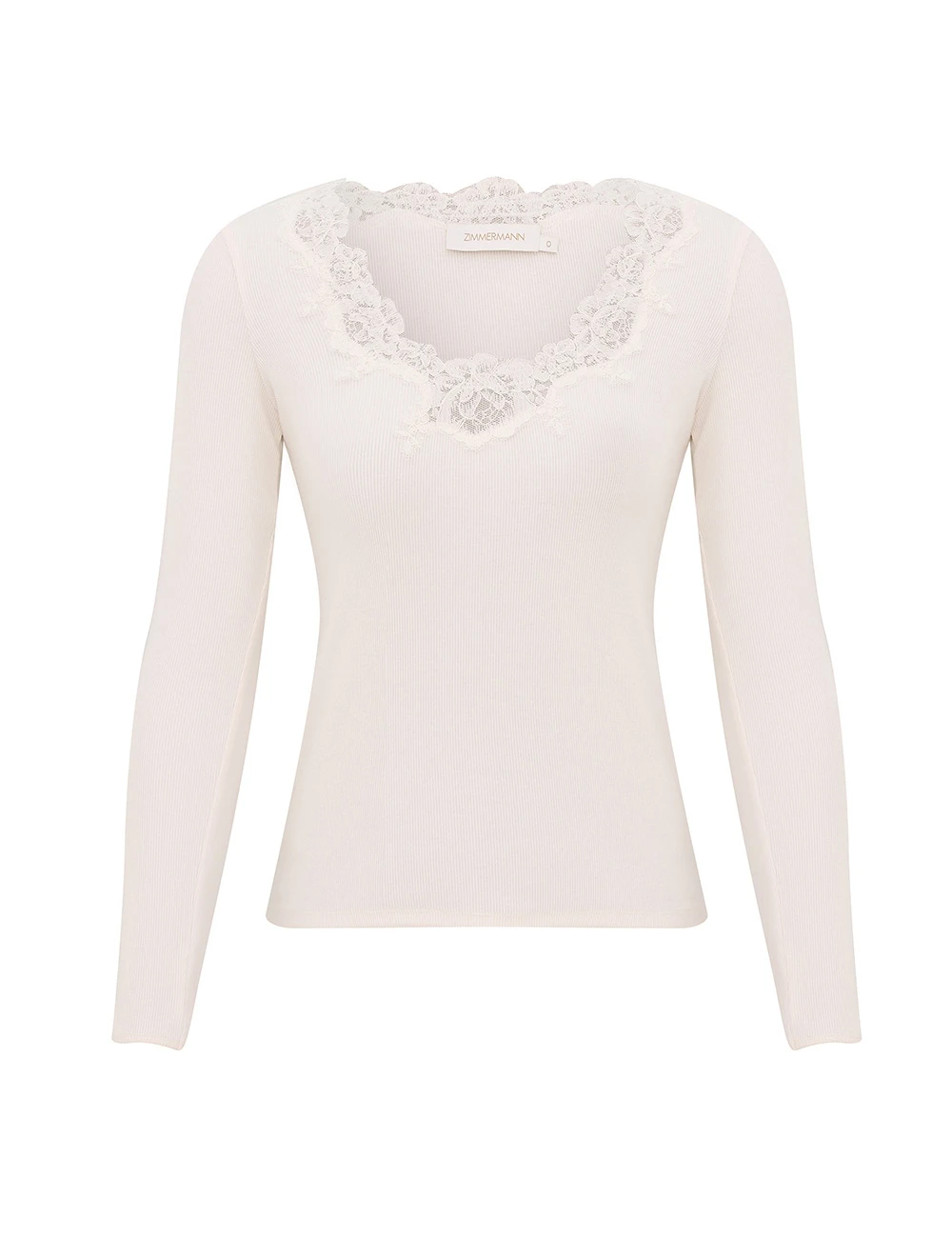 Zimmermann Lace Trim Tee | Ready to Wear Collection Luxury Shoes Elevate your elegance in this Zimmermann Tops available now at Luxury Shoes