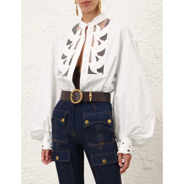 Elevate your elegance in this Zimmermann Tops available now at Luxury Shoes 