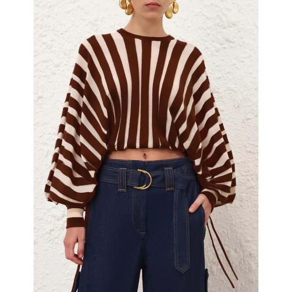 Elevate your elegance in this Zimmermann Knitwear available now at Luxury Shoes 