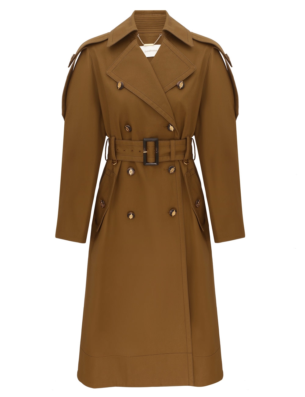 Zimmermann Luna Drill Trenchcoat Coat