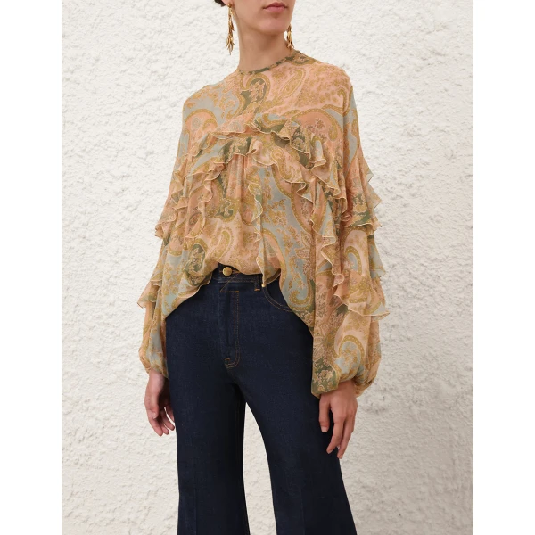 Elevate your elegance in this Zimmermann Tops available now at Luxury Shoes 