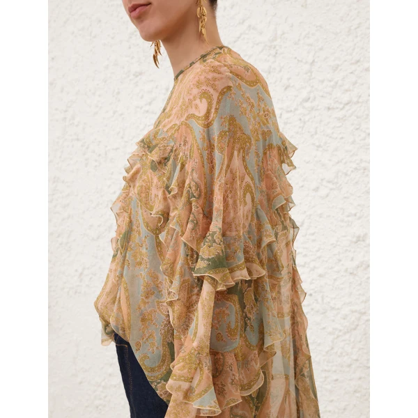 Elevate your elegance in this Zimmermann Tops available now at Luxury Shoes 