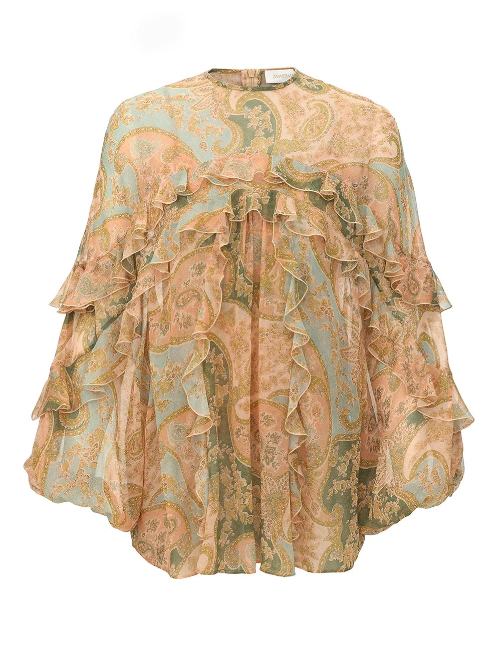 Zimmermann Luna Flutter Blouse | Ready to Wear Collection Luxury Shoes Elevate your elegance in this Zimmermann Tops available now at Luxury Shoes