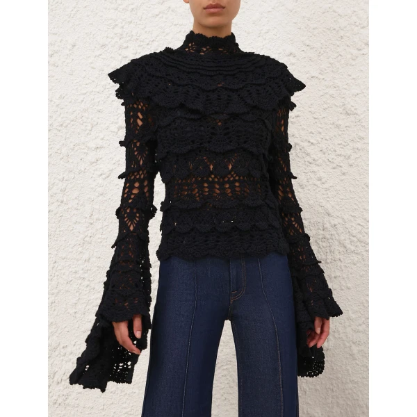 Elevate your elegance in this Zimmermann Knitwear available now at Luxury Shoes 