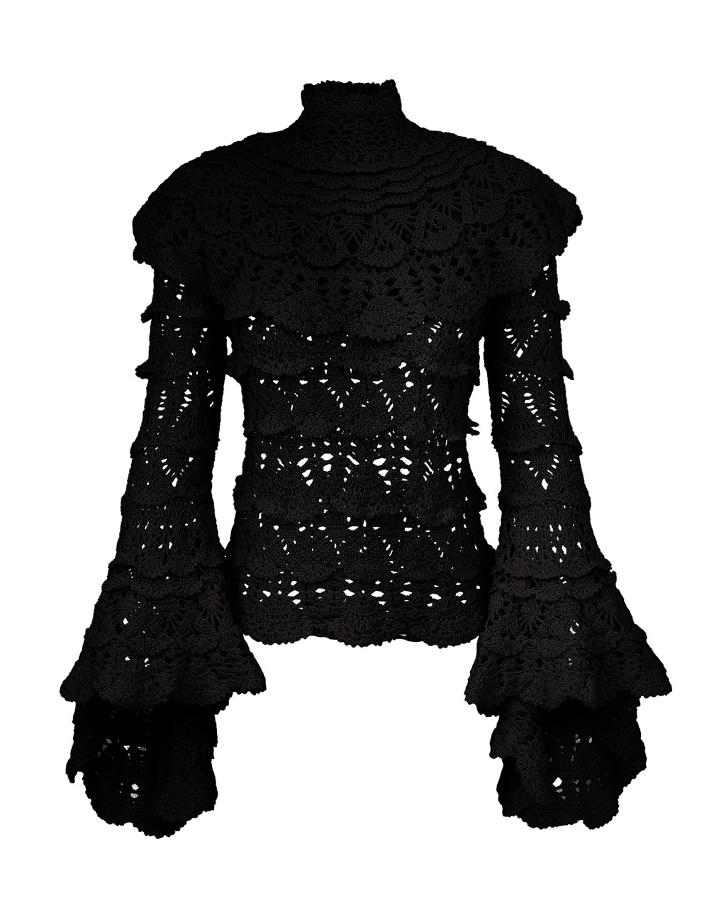 Zimmermann Luna Hand Crochet Sweater