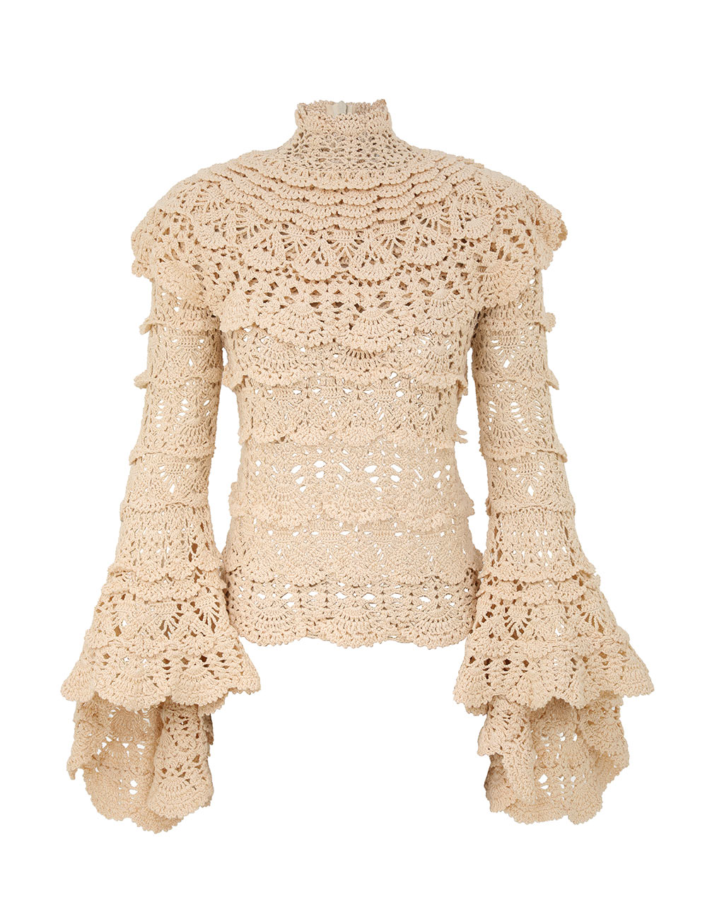 Zimmermann Luna Hand Crochet Sweater