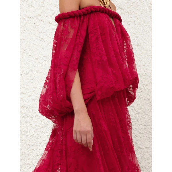 Zimmermann Luna Lace Billow Gown, view 5