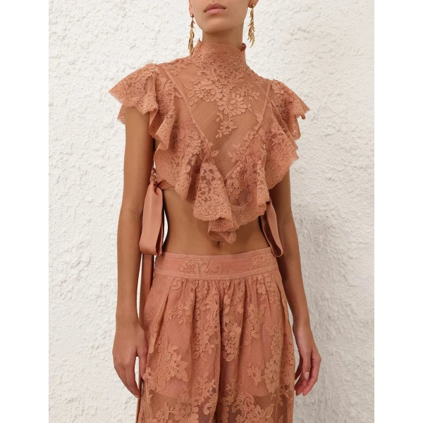 Elevate your elegance in this Zimmermann Tops available now at Luxury Shoes 