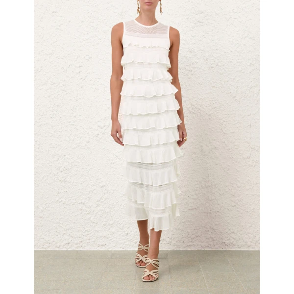 Elevate your elegance in this Zimmermann Dresses available now at Luxury Shoes 