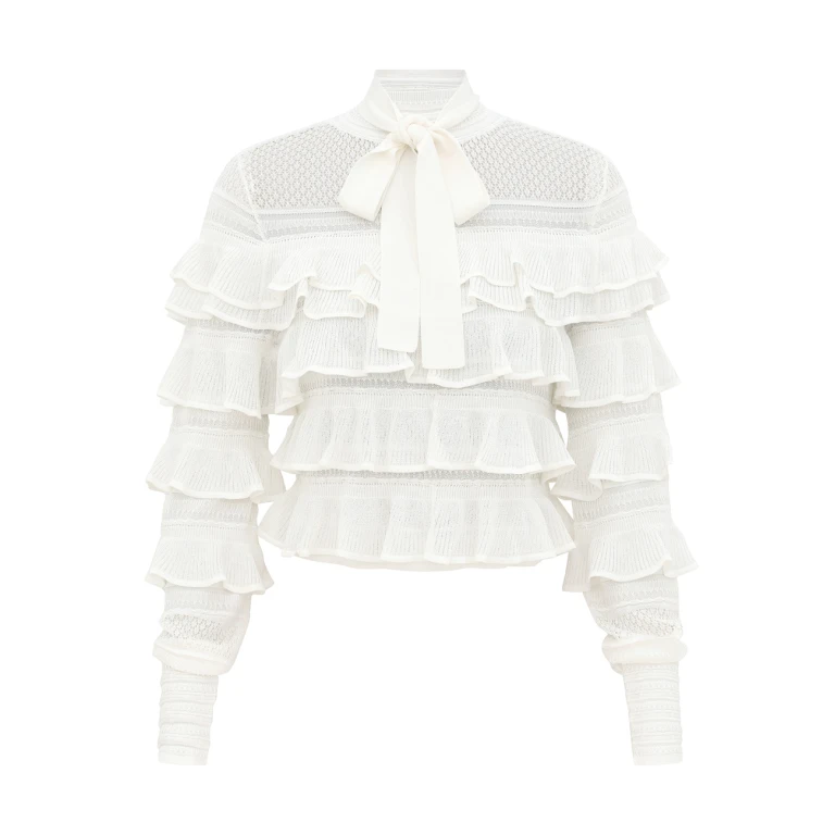 Elevate your elegance in this Zimmermann Tops available now at Luxury Shoes 