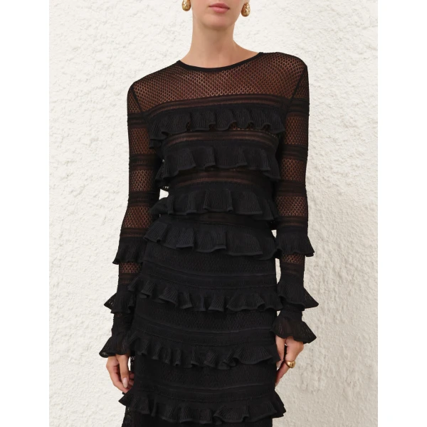 Elevate your elegance in this Zimmermann Tops available now at Luxury Shoes 