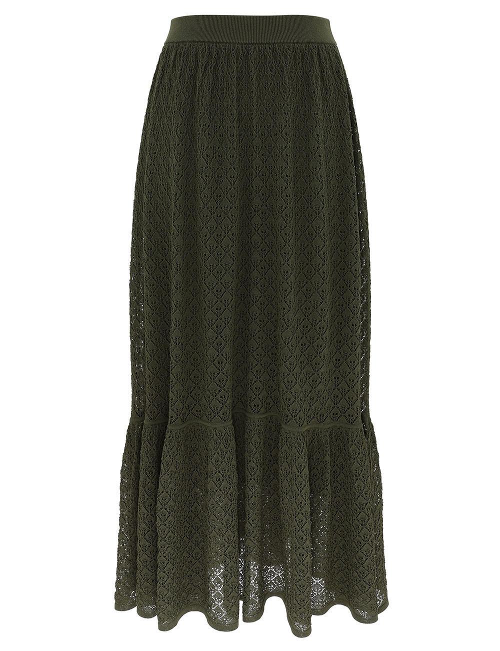 Zimmermann Luna Lace Knit Maxi Skirt