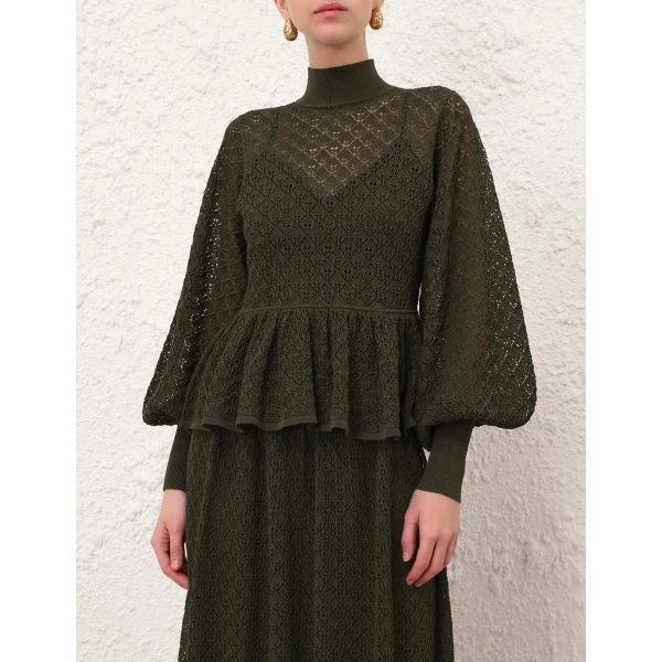Elevate your elegance in this Zimmermann Knitwear available now at Luxury Shoes 