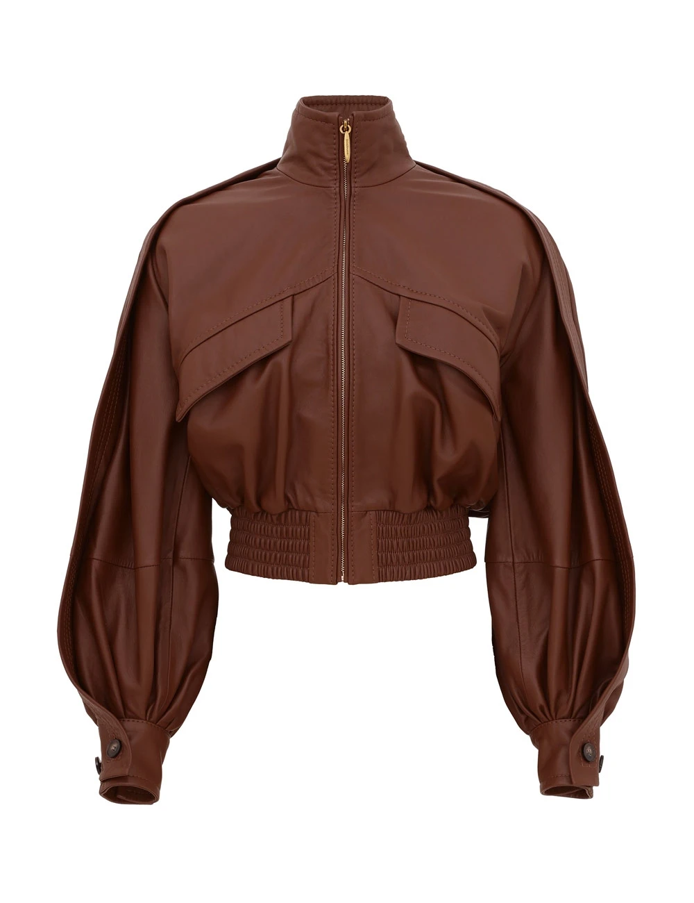 Zimmermann Luna Leather Bomber Jacket | Ready to Wear Collection Luxury Shoes Elevate your elegance in this Zimmermann Jackets available now at Luxury Shoes