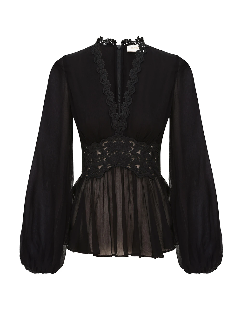 Zimmermann Luna Peplum Blouse | Ready to Wear Collection Luxury Shoes Elevate your elegance in this Zimmermann Tops available now at Luxury Shoes