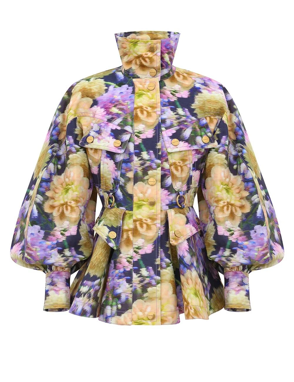 Zimmermann Luna Printed Drill Jacket | Ready to Wear Collection Luxury Shoes Elevate your elegance in this Zimmermann Jackets available now at Luxury Shoes