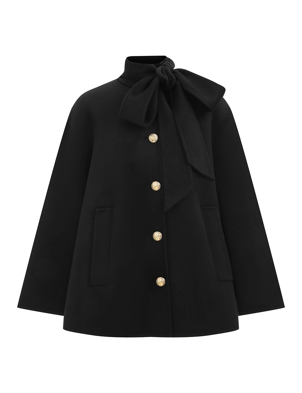 Zimmermann Luna Pussybow Coat | Ready to Wear Collection Luxury Shoes Elevate your elegance in this Zimmermann Coats available now at Luxury Shoes
