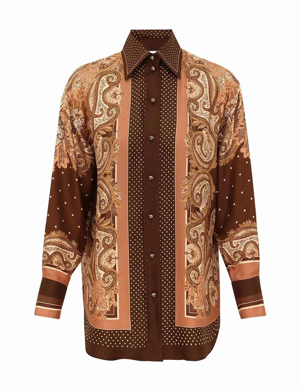 Zimmermann Luna Relaxed Shirt | Ready to Wear Collection Luxury Shoes Elevate your elegance in this Zimmermann Tops available now at Luxury Shoes