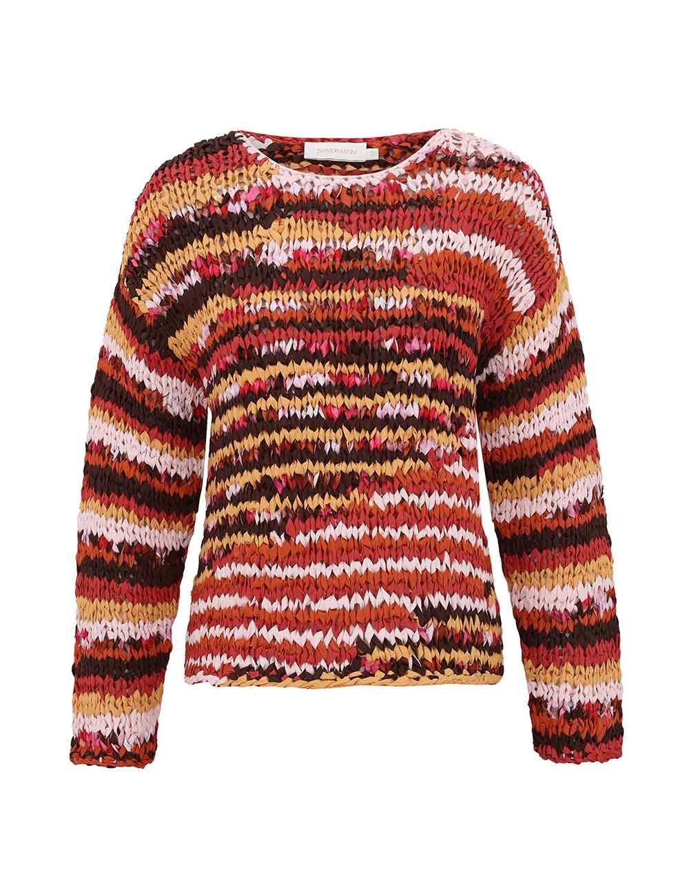 Zimmermann Luna Ribbon Knit Sweater
