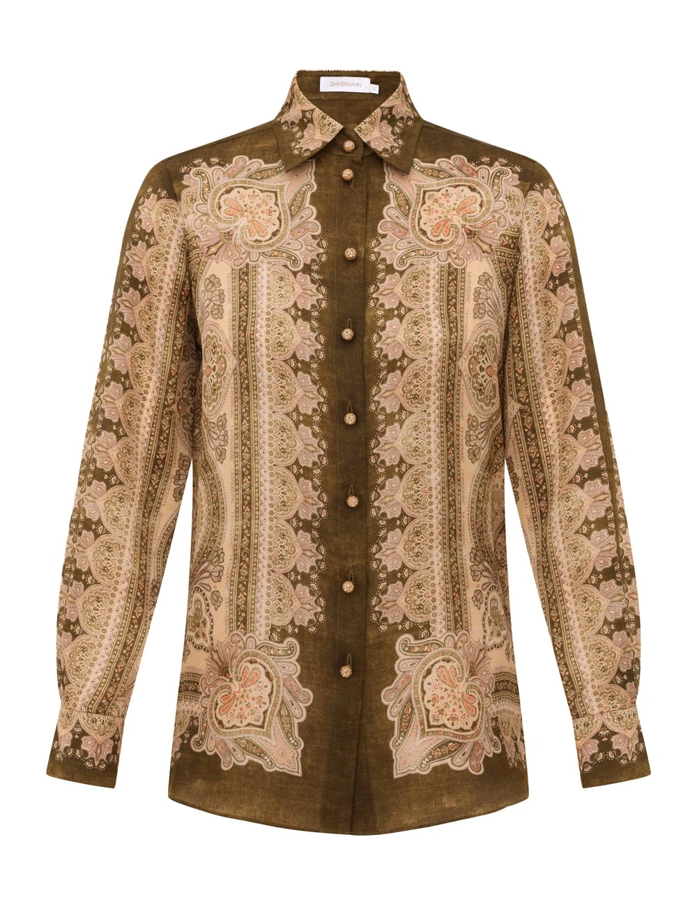Zimmermann Luna Satin Shirt | Ready to Wear Collection Luxury Shoes Elevate your elegance in this Zimmermann Tops available now at Luxury Shoes