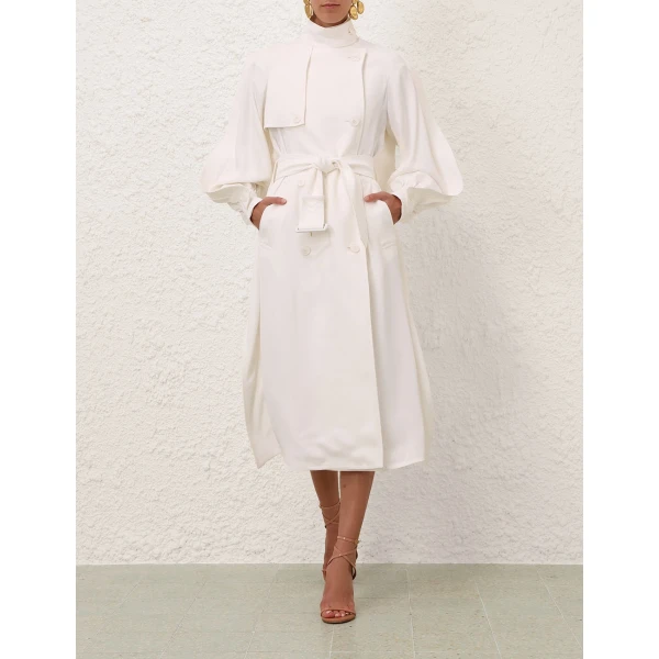 Elevate your elegance in this Zimmermann Coats available now at Luxury Shoes 