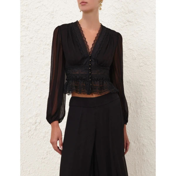 Elevate your elegance in this Zimmermann Tops available now at Luxury Shoes 