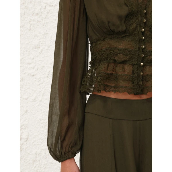 Elevate your elegance in this Zimmermann Tops available now at Luxury Shoes 