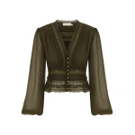 Elevate your elegance in this Zimmermann Tops available now at Luxury Shoes 