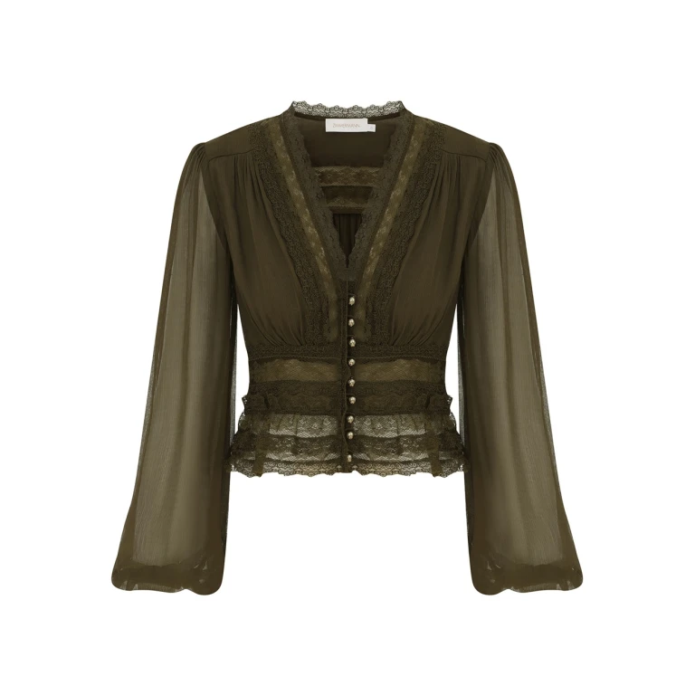 Elevate your elegance in this Zimmermann Tops available now at Luxury Shoes 