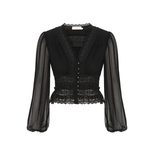 Elevate your elegance in this Zimmermann Tops available now at Luxury Shoes 