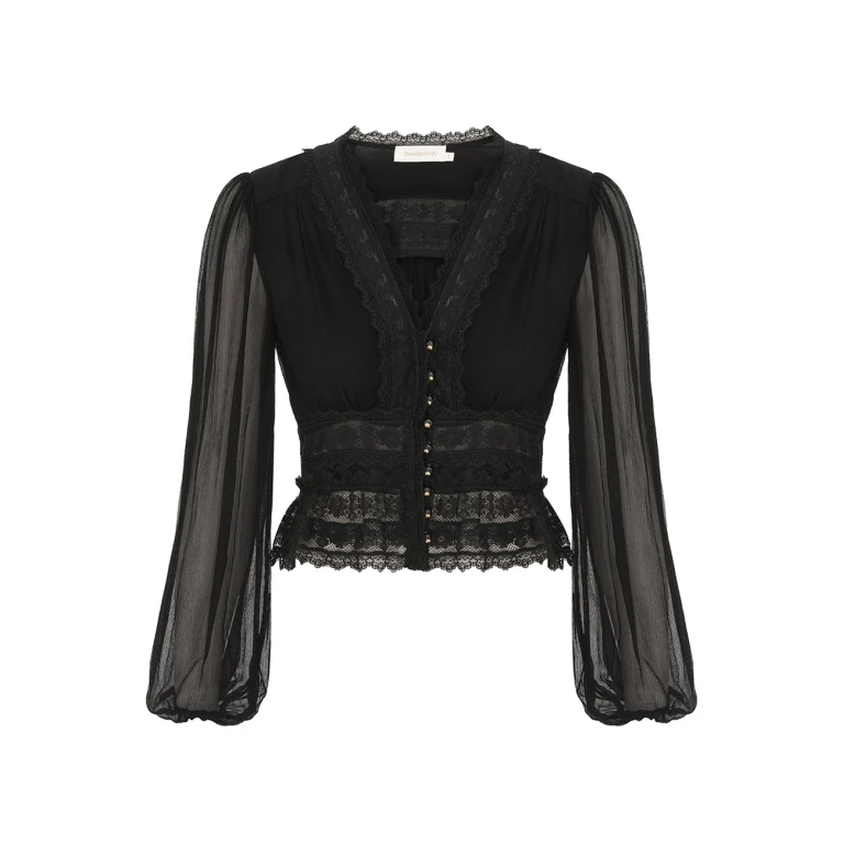 Elevate your elegance in this Zimmermann Tops available now at Luxury Shoes 