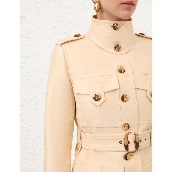 Elevate your elegance in this Zimmermann Coats available now at Luxury Shoes 