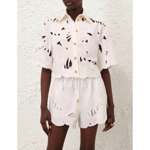 Elevate your elegance in this Zimmermann Tops available now at Luxury Shoes 
