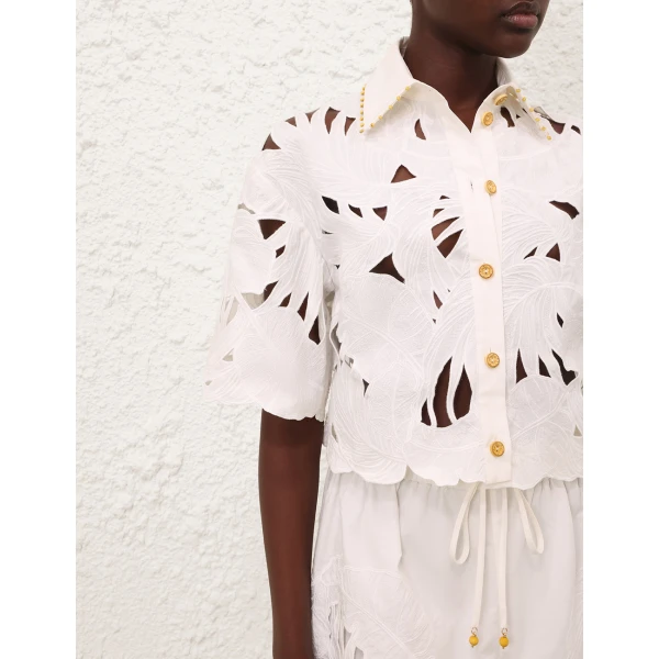 Elevate your elegance in this Zimmermann Tops available now at Luxury Shoes 