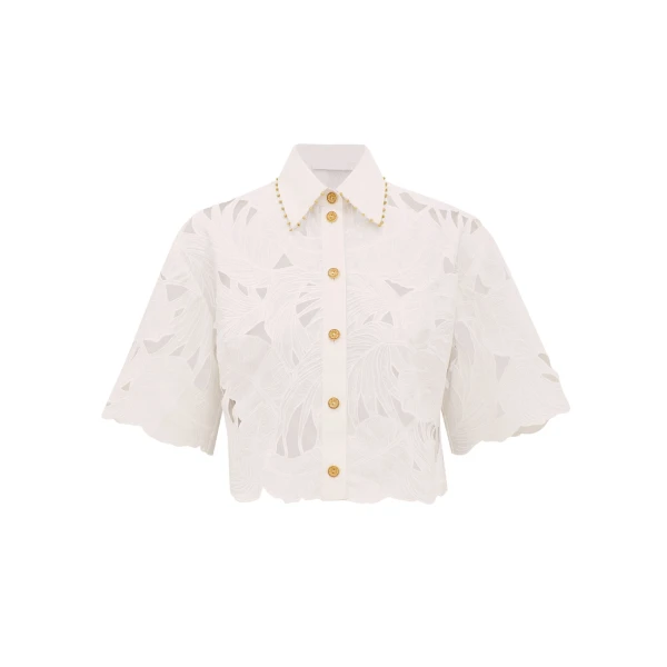 Elevate your elegance in this Zimmermann Tops available now at Luxury Shoes 