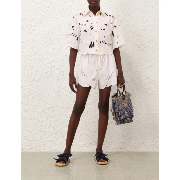 Elevate your elegance in this Zimmermann Shorts available now at Luxury Shoes 
