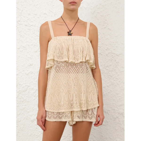 Elevate your elegance in this Zimmermann Tops available now at Luxury Shoes 