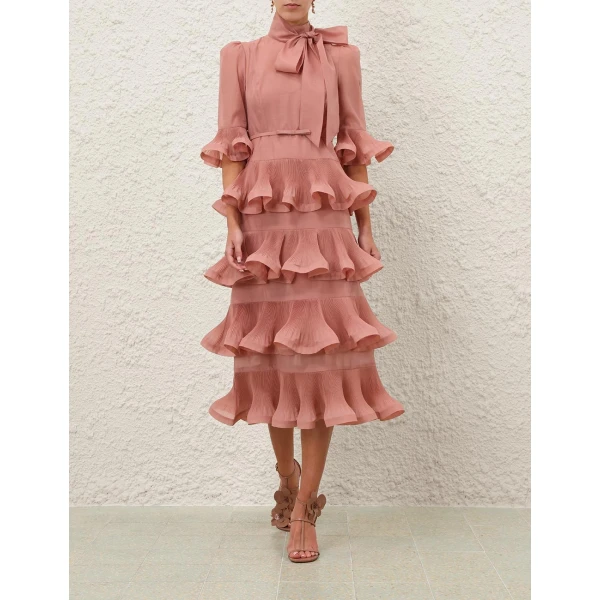 Elevate your elegance in this Zimmermann Dresses available now at Luxury Shoes 