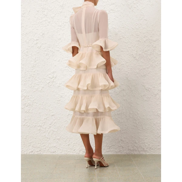 Elevate your elegance in this Zimmermann Dresses available now at Luxury Shoes 