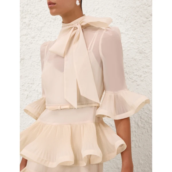 Elevate your elegance in this Zimmermann Dresses available now at Luxury Shoes 