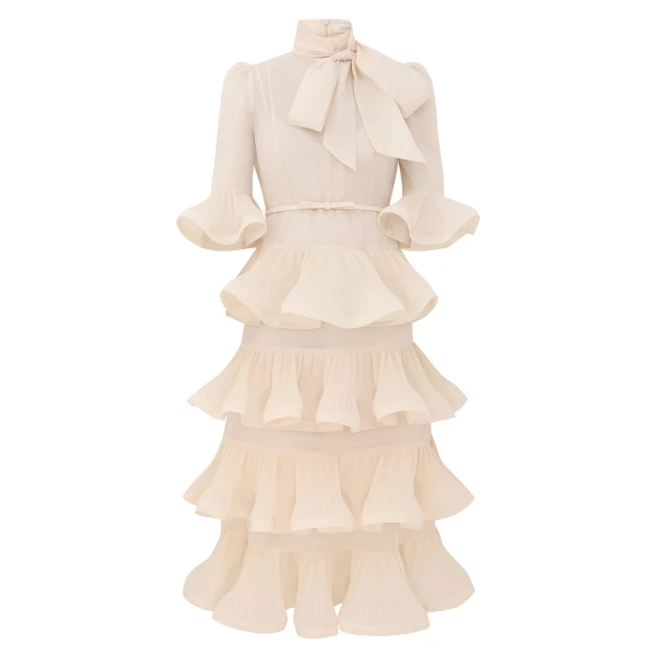 Elevate your elegance in this Zimmermann Dresses available now at Luxury Shoes 