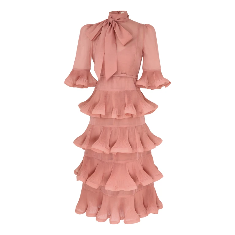 Elevate your elegance in this Zimmermann Dresses available now at Luxury Shoes 