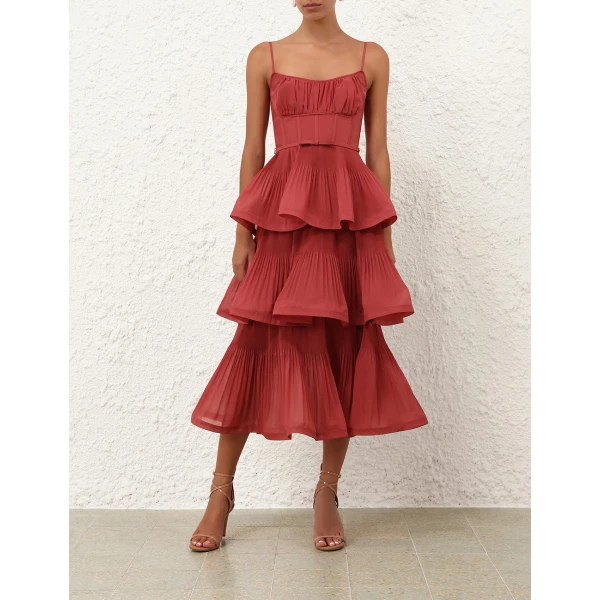 Elevate your elegance in this Zimmermann Dresses available now at Luxury Shoes 