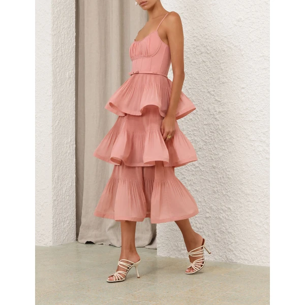 Elevate your elegance in this Zimmermann Dresses available now at Luxury Shoes 