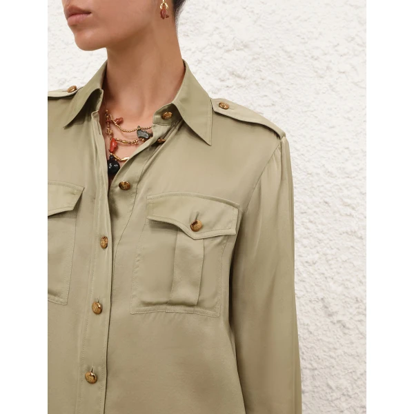 Elevate your elegance in this Zimmermann Tops available now at Luxury Shoes 