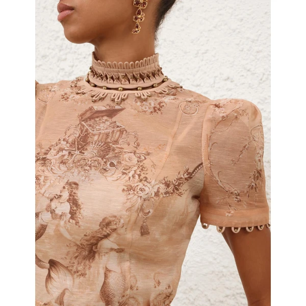 Elevate your elegance in this Zimmermann Tops available now at Luxury Shoes 