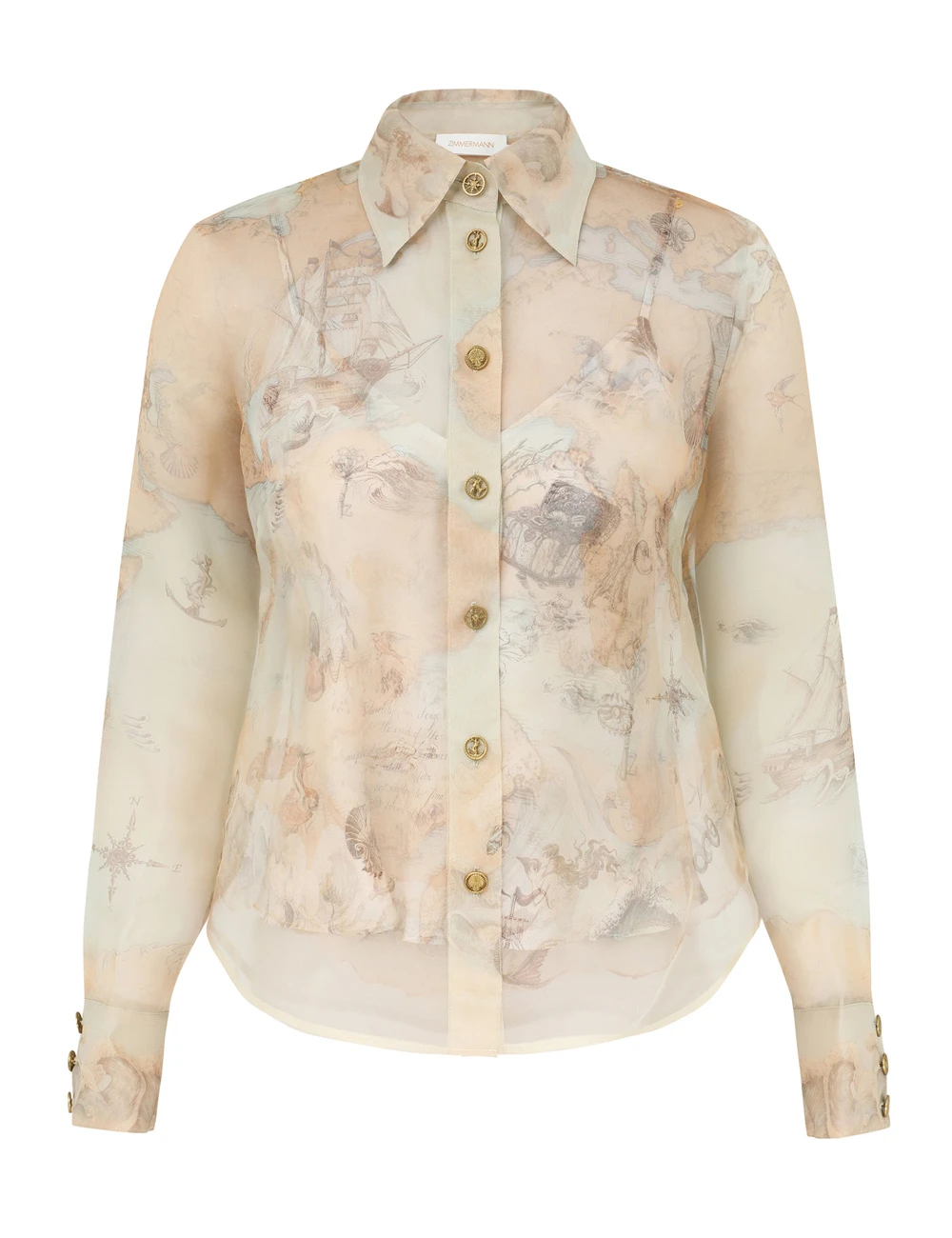 Zimmermann Rebellion Body Shirt | Ready to Wear Collection Luxury Shoes Elevate your elegance in this Zimmermann Tops available now at Luxury Shoes